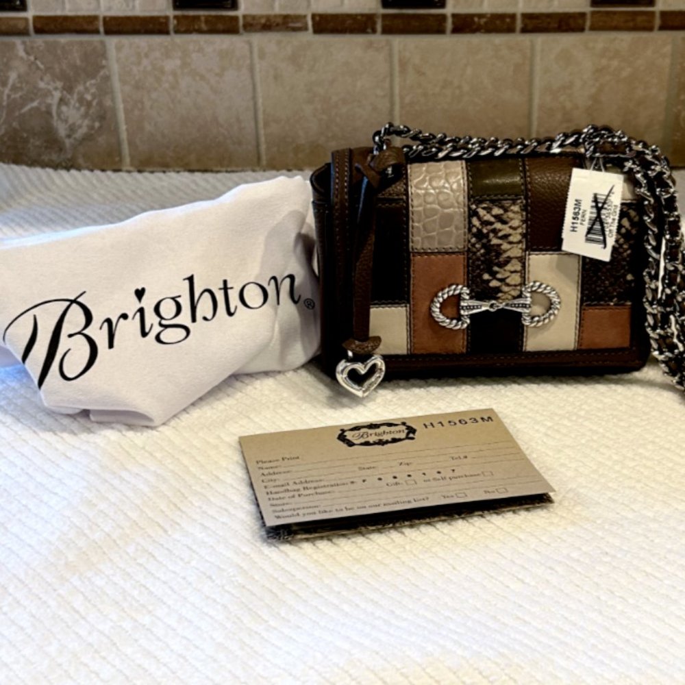 NWT Brighton Fern Small Flap Bag